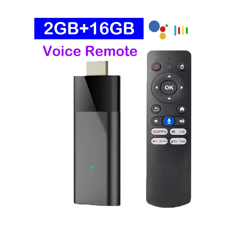 Smart TV Stick 8GB 128GB Android 14 Q12 Streaming Media Player Allwinner H313 Bluetooth 5.4 Wifi 5G Google Assistant Set Top Box