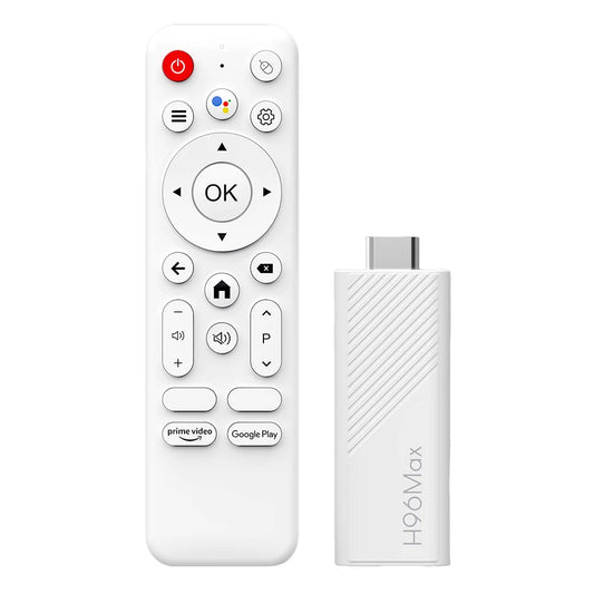 Android 14.0 TV Stick H96 MAX Allwinner H313 Smart TV Box 2.4G 5G Wifi6 BT 4K Media Player 2GB 16GB Google Voice Remote TV Box
