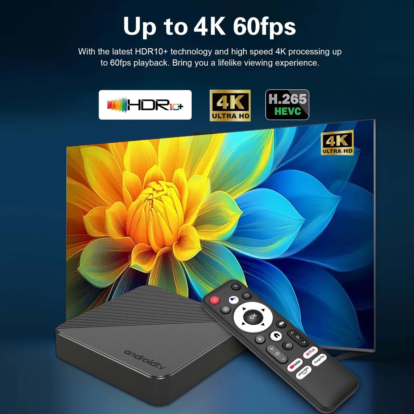 Android14 TV Box Smart Home theater T1S AllwinnerH313 Chip Quad core Wifi6 1000M Lan Bluetooth Chromecast Streaming Media Player