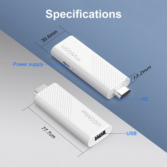 Android 14.0 TV Stick H96 MAX Allwinner H313 Smart TV Box 2.4G 5G Wifi6 BT 4K Media Player 2GB 16GB Google Voice Remote TV Box