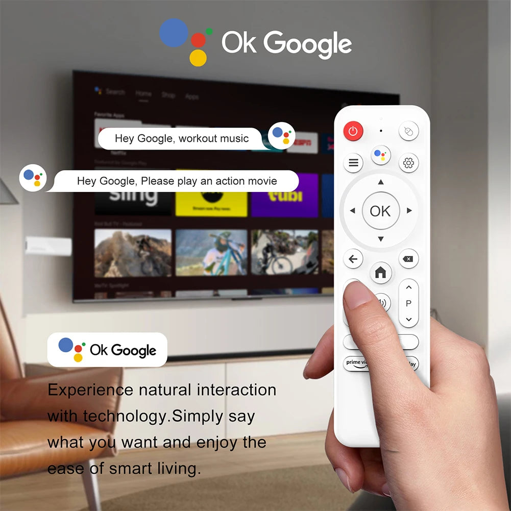 Android 14.0 TV Stick H96 MAX Allwinner H313 Smart TV Box 2.4G 5G Wifi6 BT 4K Media Player 2GB 16GB Google Voice Remote TV Box